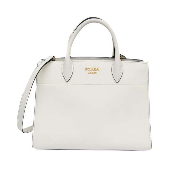 PRADA Handbags - Prada Bibliothèque 1BC034 Women's Leather Handbag,Shoulder Bag White